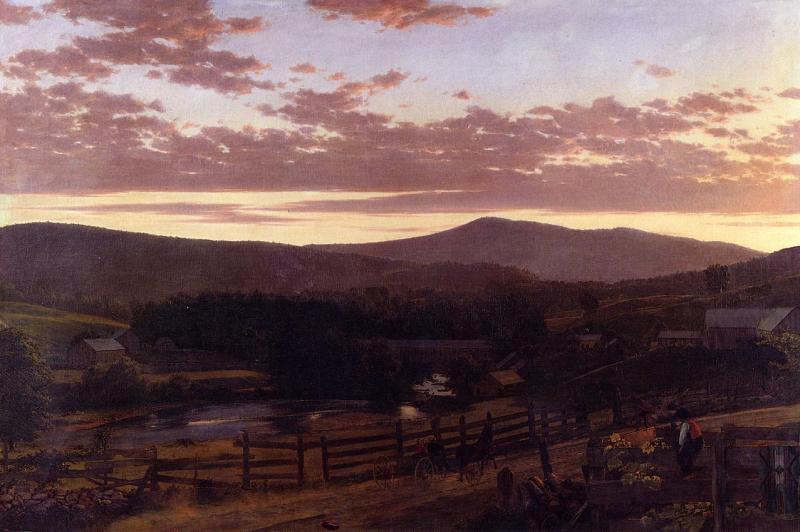 Frederic Edwin Church Ira Mountain, Vermont oil painting picture